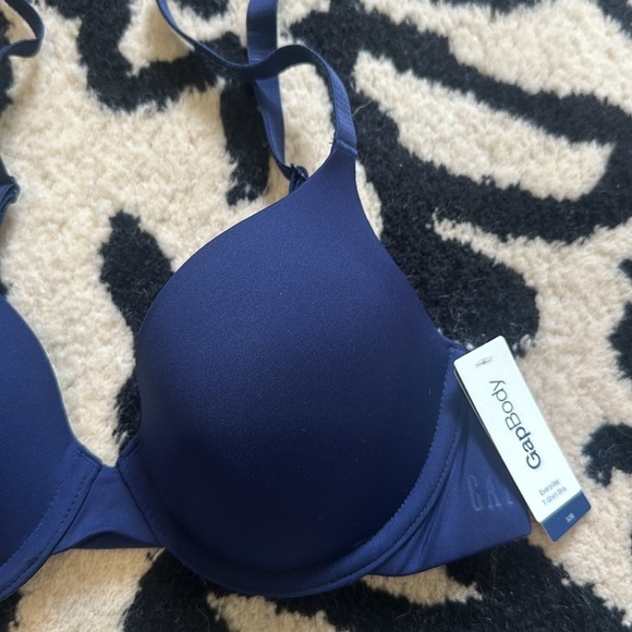 NWT Gap Body T-shirt Bra in navy - Picture 3 of 9
